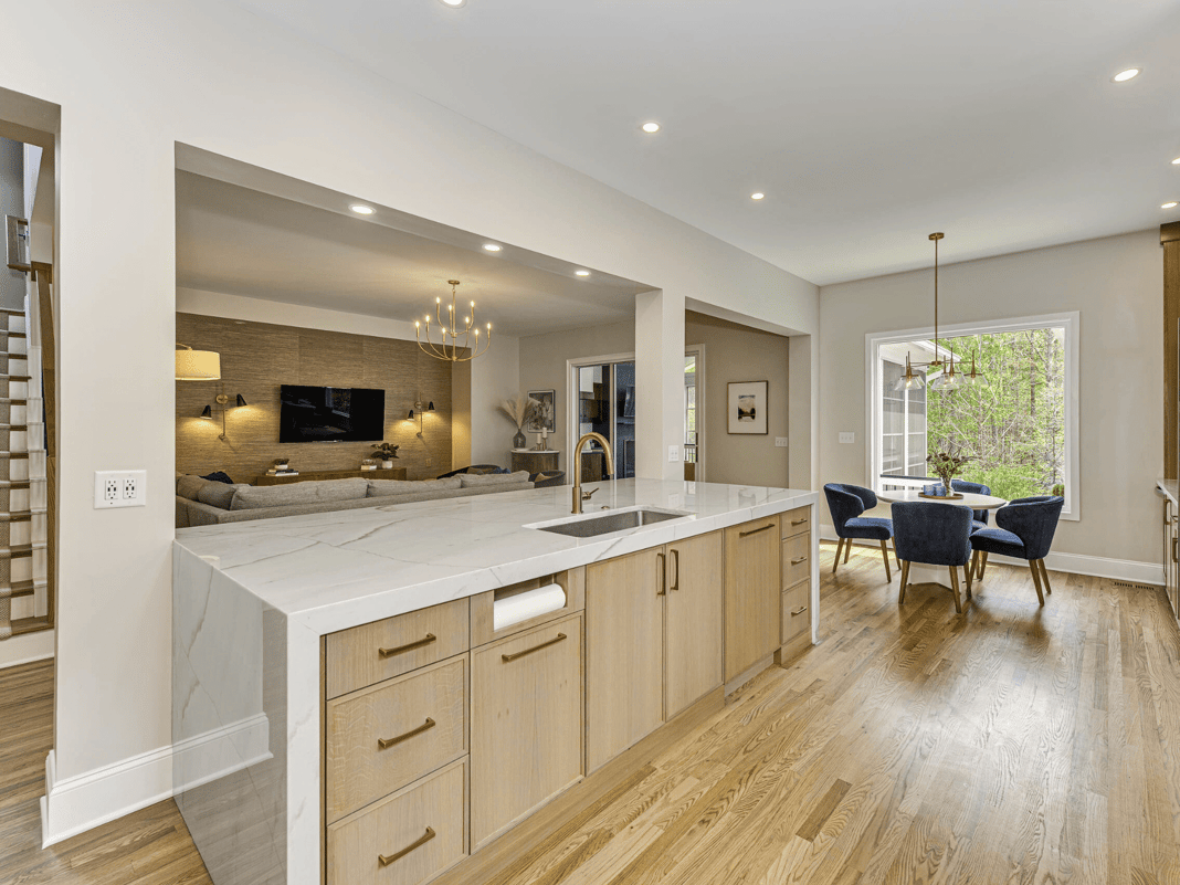 Modern Kitchen With A Streamlined Living Area Design Kitchen Remodel by PKB Design Build project photo 2